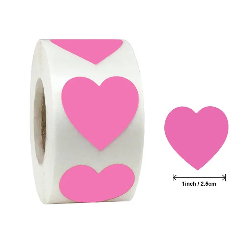 Herzförmige Aufkleber – Niedliche Etiketten für Kinder, Scrapbooking, Geburtstage, Hochzeiten, Spielzeug & Geschenkdekoration