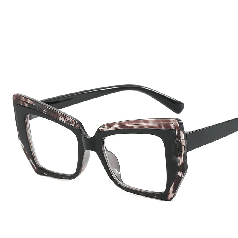 Computer Glasses Frame Women Men Anti Blue Light Polygon Special-Shaped Eyewear Blocking Glasses Optical Spectacle Eyeglass Kaufschwan® Multi Grau