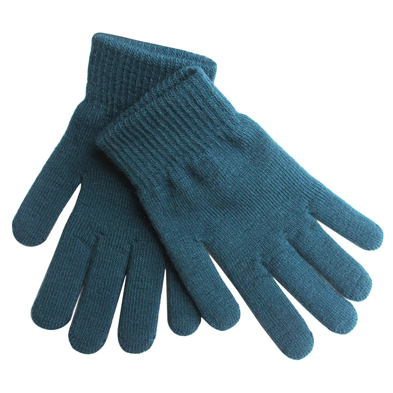 Damen Kaschmir Optik Strickhandschuhe – Warme Vollfinger Handschuhe mit Futter | Winter & Herbst Handwärmer, Ski & Outdoor Kurzarm-Handschuhe Kaufschwan® Grün