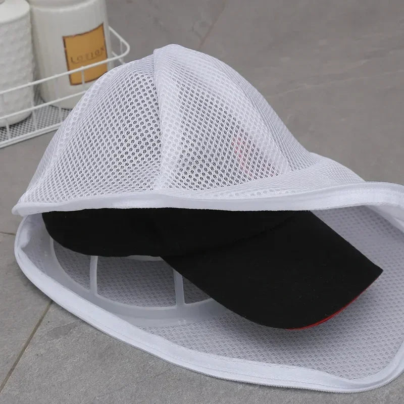 Waschmaschinen Cap-Waschschutz – Mützenreiniger Wäschenetz | Anti-Verformungs Waschbeutel für Hüte & Kleine Kleidung