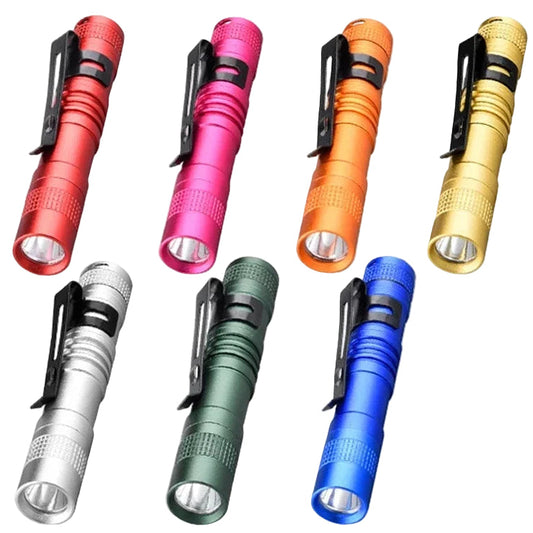 Mini Tragbare LED-Stiftlampe – Taschenlampe mit AAA-Batterie & Clip | Kompakte Outdoor- & Notfall-Beleuchtung Kaufschwan®