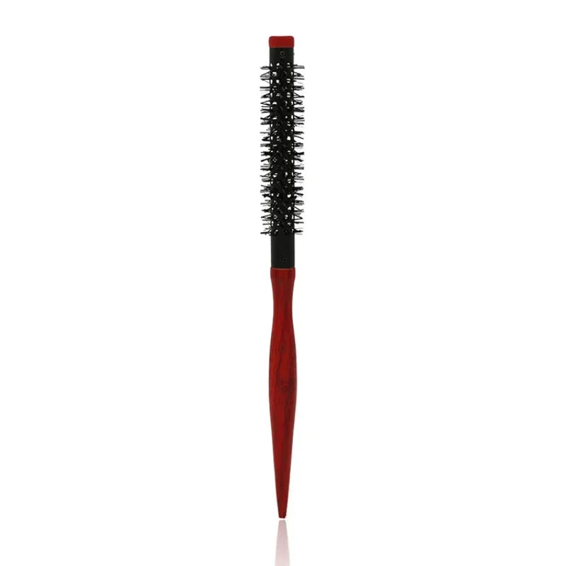 Professionelle Antistatische Rundbürste – Wildschweinborsten Föhn- & Lockenbürste | Styling-Tool für Lockiges Haar & Salon