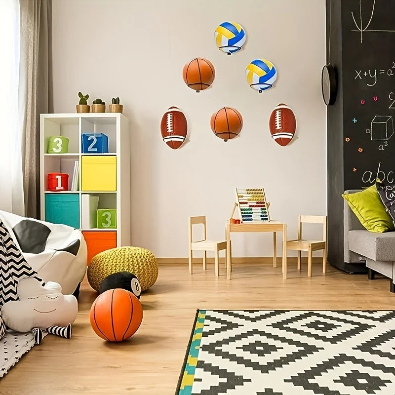 1 Stück / 2 Stück Metall Wandhalterung für Sportbälle – Robuster Wandständer für Basketball, Fußball & Volleyball Kaufschwan®