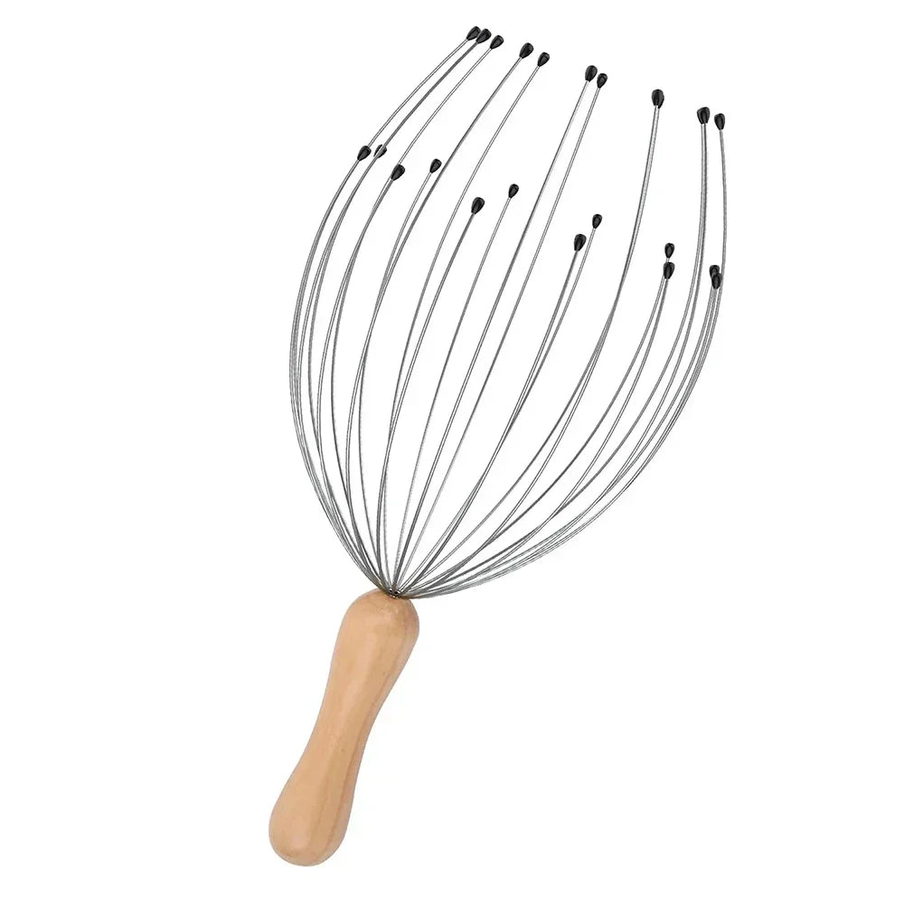 28-Finger-Oktopus-Kopf-Massager | Kopfhaut-Kratzer & Entspannungswerkzeug zur Spannungsreduzierung Kaufschwan®