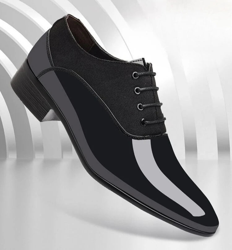 Herren Lackleder-Spitzschuhe – Elegante Luxus-Businessschuhe | Formelle Designer-Schuhe für Büro & Gesellschaft im Frühjahr & Herbst Kaufschwan®