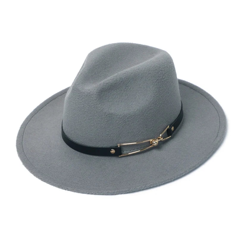Winter Filz Fedora Hut – Herren Imitationswolle Kirchenhut, Herbst Mode Breiter Zylinderhut, Damen Filzhut Kaufschwan®