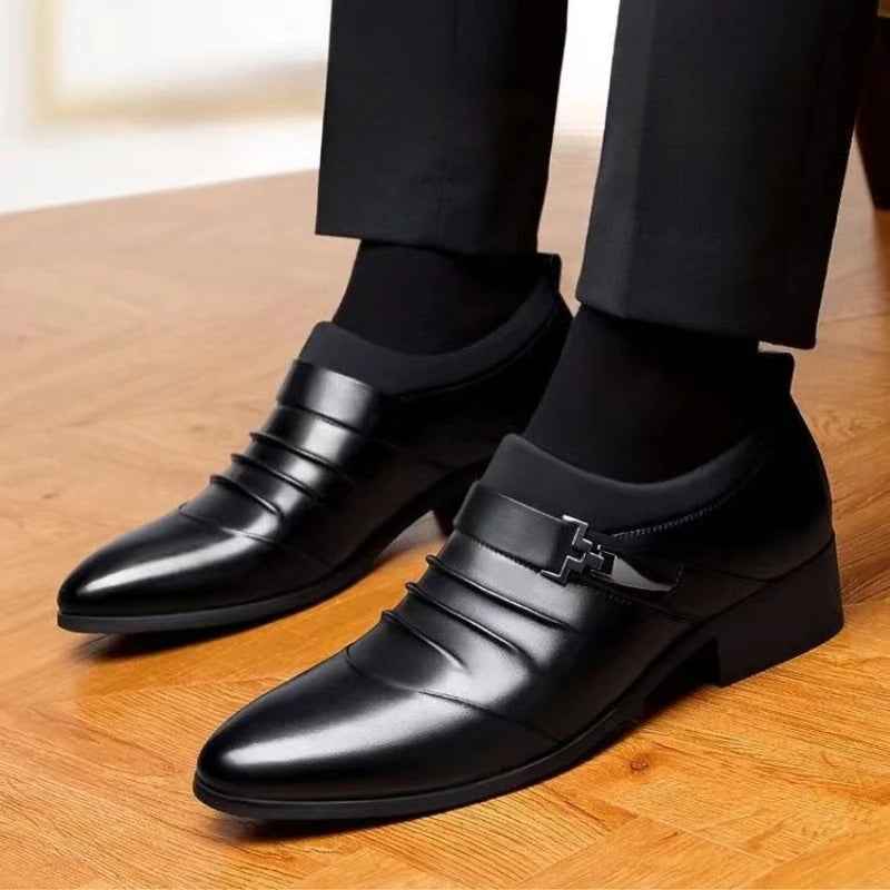 Herren Formelle Spitzschuhe – Hochwertige Luxus-Businessschuhe | Eleganter Stil für Herbst & Winter zum Günstigen Preis Kaufschwan®
