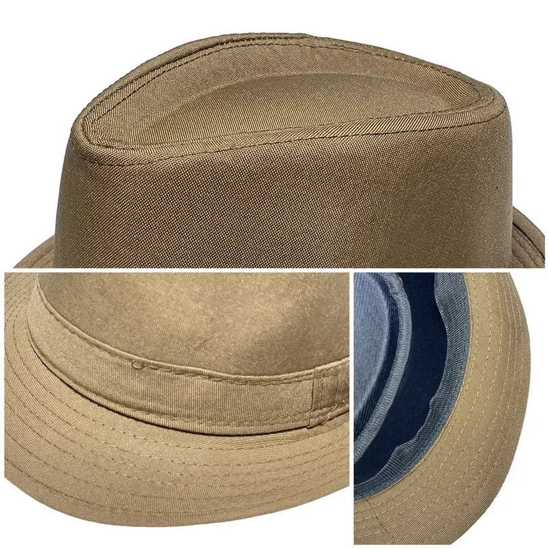 Sommer & Winter Hut - Jazzhut – Britischer Zylinderhut, Herren Fedora, Mittelalte & Ältere Warmer Jazzhut