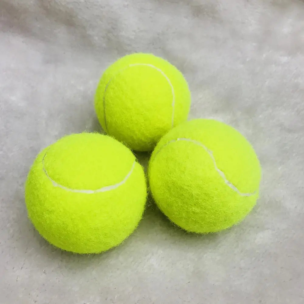 (3er Set) Hochelastische Tennis Trainingsbälle – Strapazierfähiger Elastikfaser-Gummiball für Wettkampf, Training & Outdoor Übungen Kaufschwan®