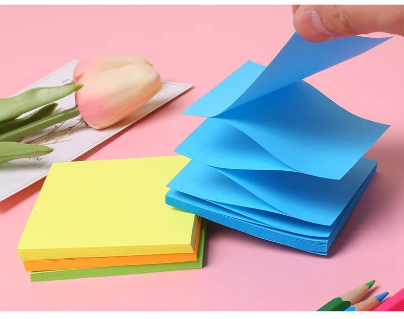 400 Seiten Sticky Notes – 8-Farbige Haftnotizen | Planer Sticker & Notizblöcke für Schule und Bürobedarf Kaufschwan®