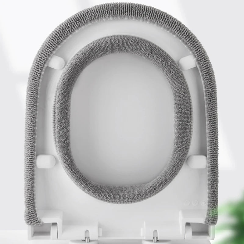 Universaler Toilettensitzbezug – Weiche Warme WC-Sitzauflage | Kürbis-Muster Badezimmer-Toilettenpolster Kaufschwan®