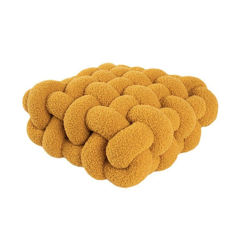 Luxuriöses Kissen für Wohnzimmer | Weicher Lammfell Dekokissen für Sofa & Stuhl | Komfortables Sitzkissen für Zuhause