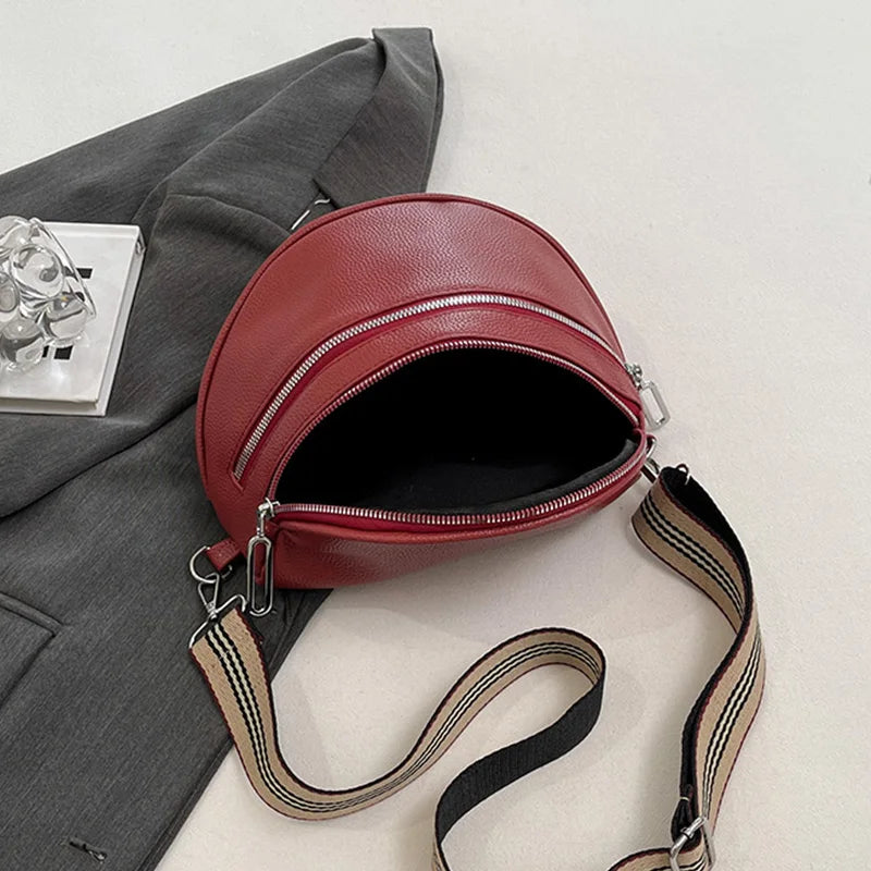 Damen Crossbody Tasche – Leichte PU Leder Handtasche mit Litchi-Struktur & Besticktem Verstellbarem Schulterriemen Kaufschwan®