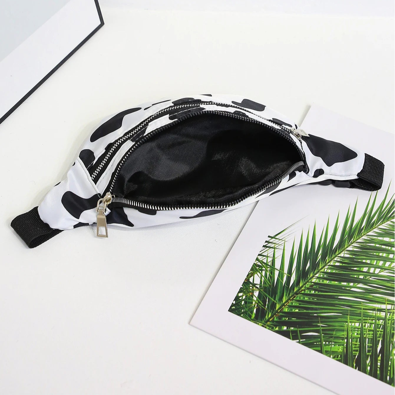 Kuhmuster Gürteltasche – Modische Damen Fanny Pack | Crossbody Messenger Bag, Sport Brusttasche & Reise Hüfttasche Kaufschwan®