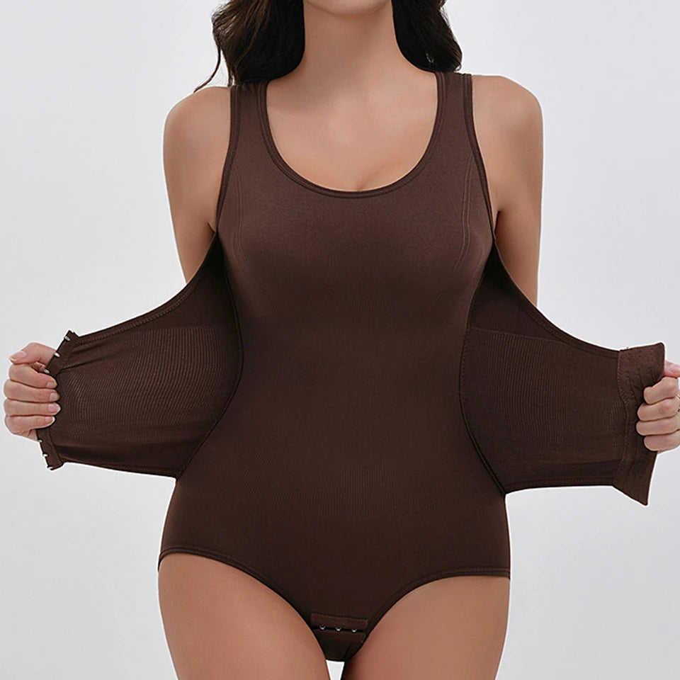 Damen Bodysuit Shapewear mit Reißverschluss & Gürtel – Figurformende Faja, Bauchweg Korsett & Taillentrainer Kaufschwan®