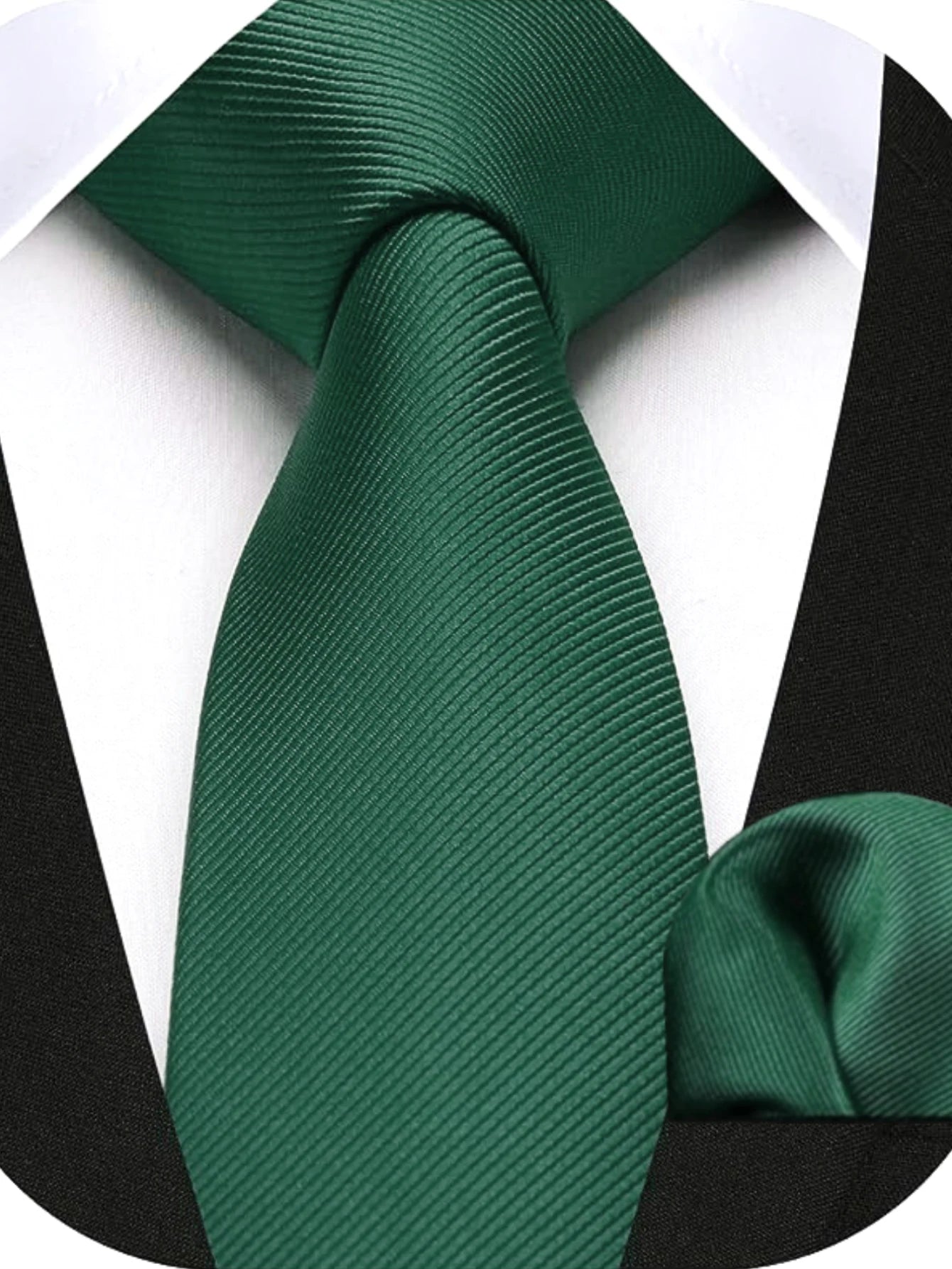 Herren Seidenkrawatten-Set – 6 cm Schmale Krawatte mit Passendem Einstecktuch | Elegantes Geschenk für Hochzeit, Business & Formelle Anlässe Kaufschwan®