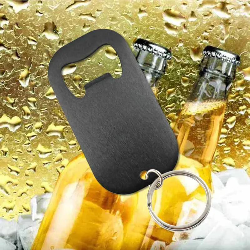 50 Stück Personalisierte Flaschenöffner-Schlüsselanhänger – Kostenlos graviert mit Logo | Edelstahl, Geschenk für Hochzeit, Geburtstag & Taufe