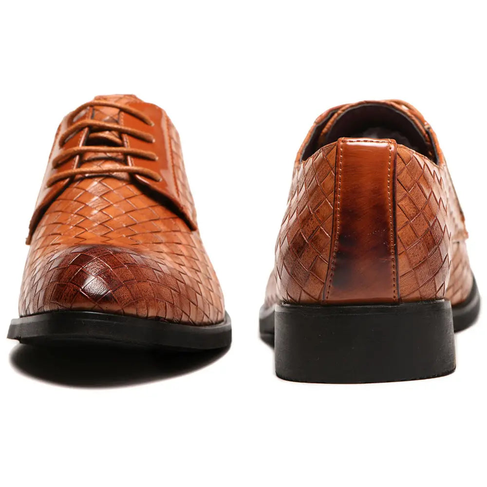 Herren Schnürschuhe Herbst/Winter – Elegante Spitzleder-Businessschuhe | Formelle Schuhe für Büro, Party & Feier zum Günstigen Preis Kaufschwan®