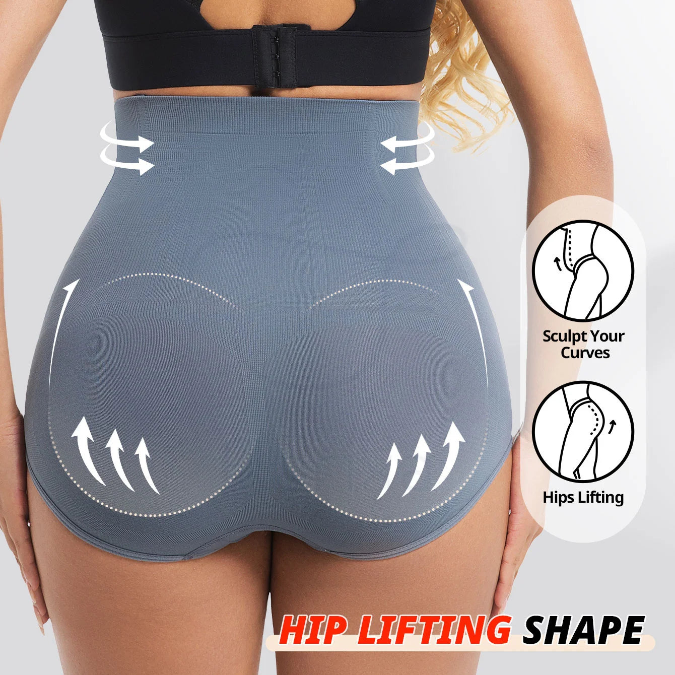 Nahtlose Damen Taillenformer Miederhose – Hohe Taille, Starke Kompression, Bauchweg Shapewear Body Shaper Kaufschwan®