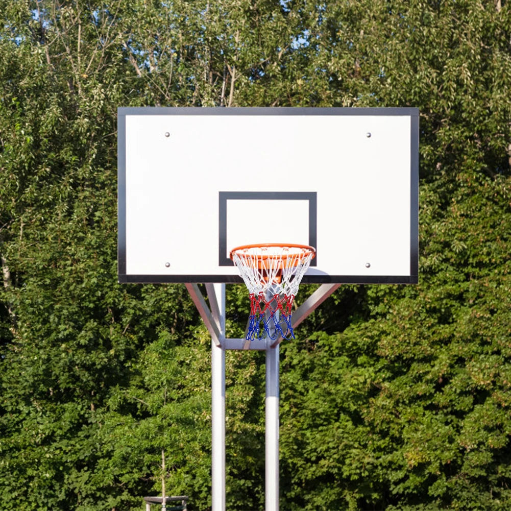 Allwetter Basketballnetz – Standard Dreifarbiges Netz für Outdoor Körbe | Strapazierfähiges Basketball Netz für Sport & Freizeit Kaufschwan®