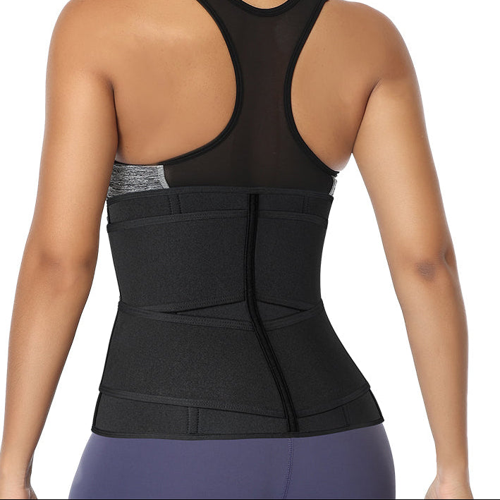 Taillentrainer in Übergröße für Damen – Sport Korsett Gürtel, Bauchweg Mieder, Schweiß-Trimmer für Training & Gewichtsreduktion Kaufschwan®