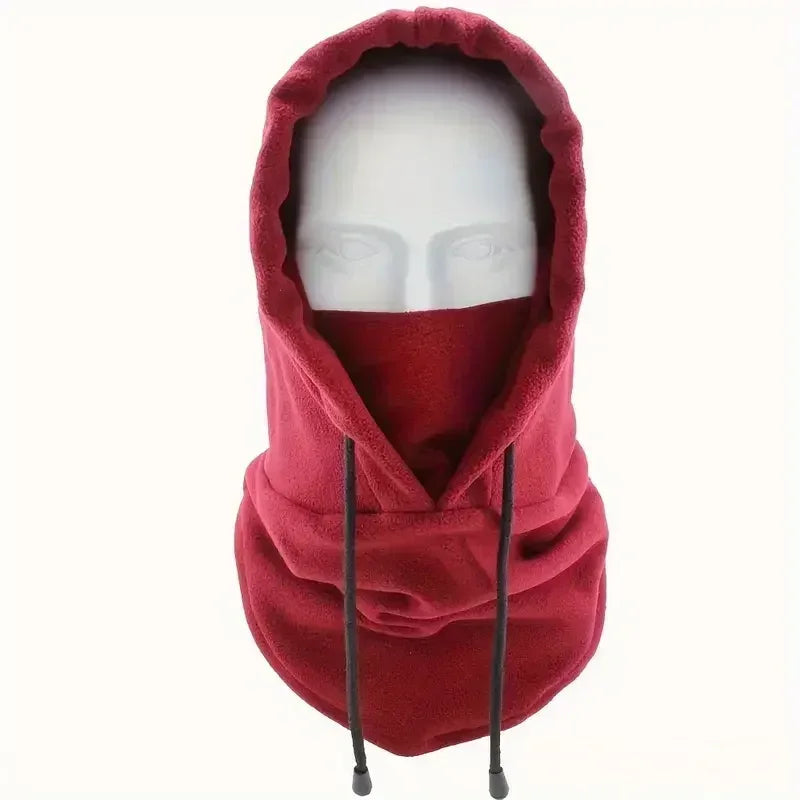 Winter Thermo-Fleece Kapuzenmütze – Winddichte Outdoor Skimaske | Unisex Halswärmer für Damen & Herren beim Radfahren & Wintersport