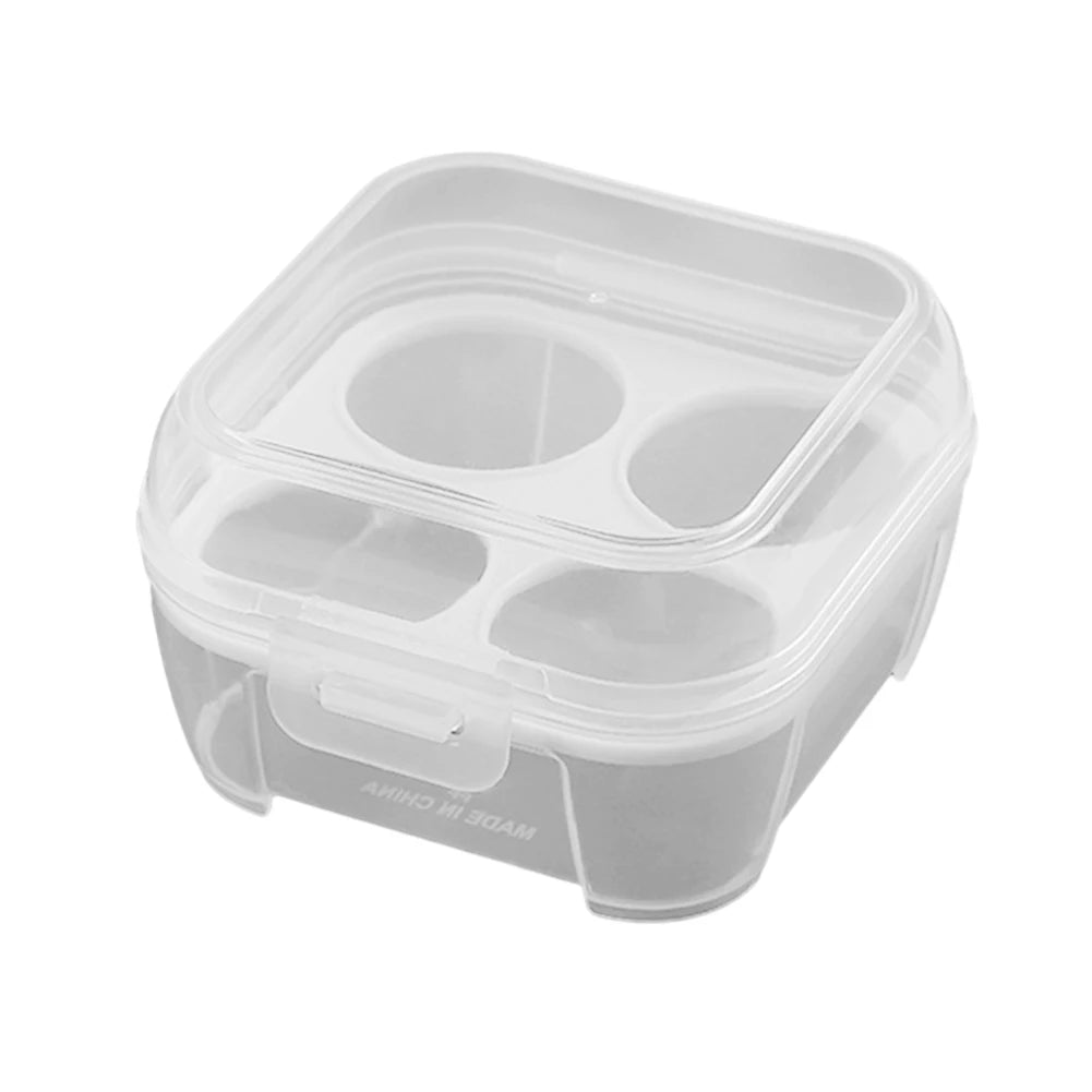 Tragbare Eierbox – 3/4/8 Gitter Stoßfester Aufbewahrungsbehälter | Küchen Organizer für Camping, Picknick & Outdoor Reisen Kaufschwan® 4er