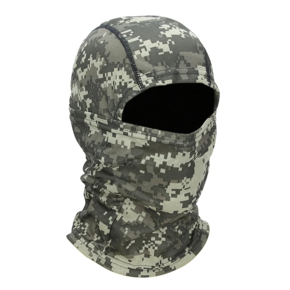 Camouflage Balaclava Mütze – Vollgesichtsmaske für Radfahren, Jagd & Outdoor Sport | Skimaske Motorrad Helm Unterziehmütze