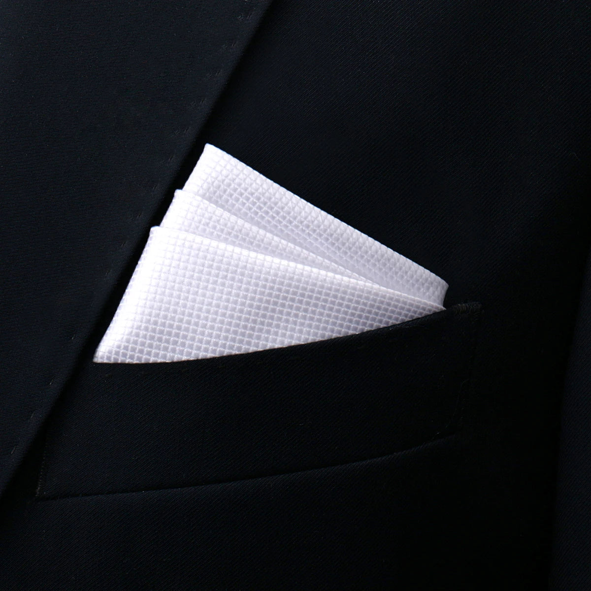Neues Stil Herren Einstecktuch – Schwarzes Taschentuch Anzug Accessoire für Hochzeit, Party & Geburtstagsgeschenk