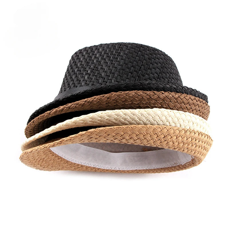 Jazz Hut – Einfacher Strohhut für Damen & Herren, Sommer Sonnenhut, atmungsaktiv Kaufschwan®
