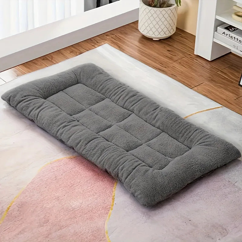 Extra Großes Plüsch Hundebett – Weiches Dickes Haustier Sofa Kissen Kaufschwan® Grau 60x120cm