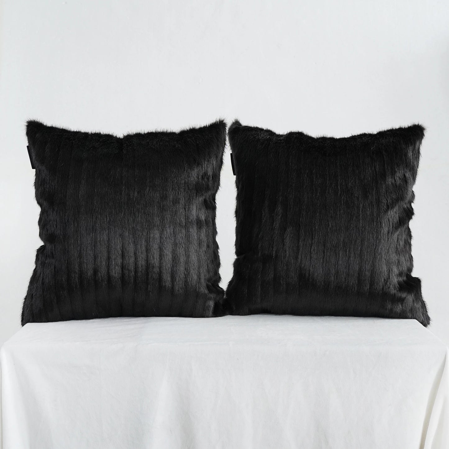 Kunstfell Kissenbezug | Moderner Kissenbezug für Sofa, Schlafzimmer & Wohnzimmer | Luxuriös, Flauschig & Dekorativ