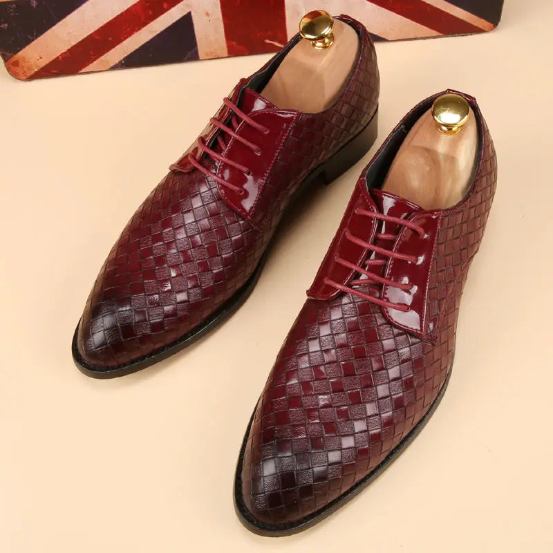 Herren Schnürschuhe Herbst/Winter – Elegante Spitzleder-Businessschuhe | Formelle Schuhe für Büro, Party & Feier zum Günstigen Preis Kaufschwan®