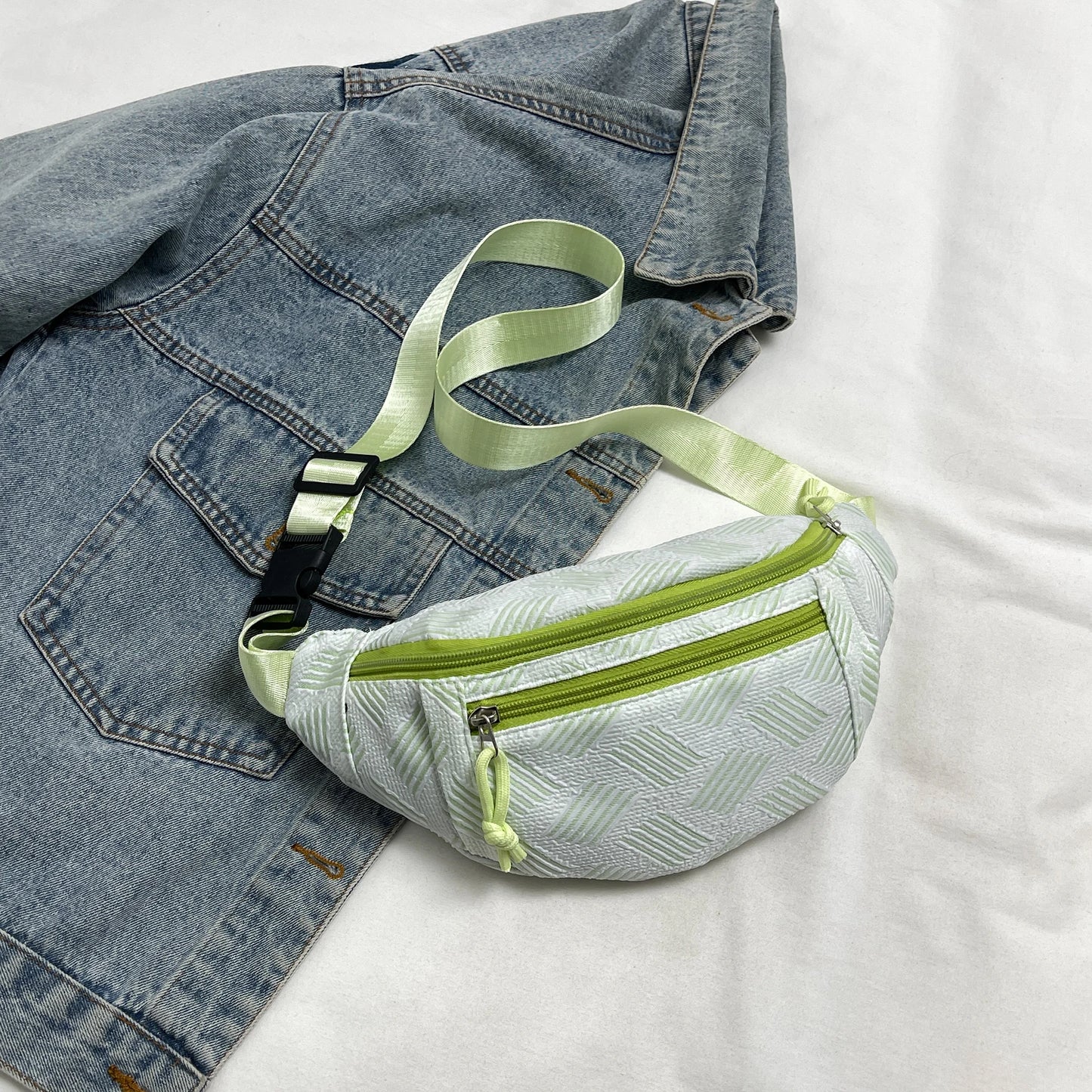Damen Gürteltasche – Schlichte Nischen Brusttasche | Modische Hüfttasche für Studentinnen & Alltag Kaufschwan® Grün