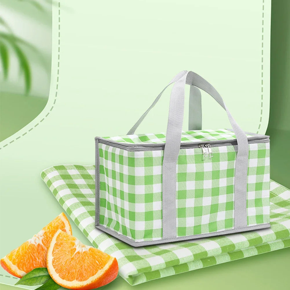 Große Outdoor Picknick Kühltasche – Tragbare Isolierte Box | Camping Getränketräger, Bento Tasche & Picknickbedarf Kaufschwan®