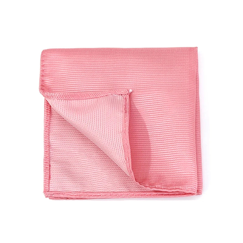 Klassisches Herren Einstecktuch – Mehrfarbig, Einfarbig & Gestreift, Elegantes Business-Accessoire für Anzüge Kaufschwan® Rosa