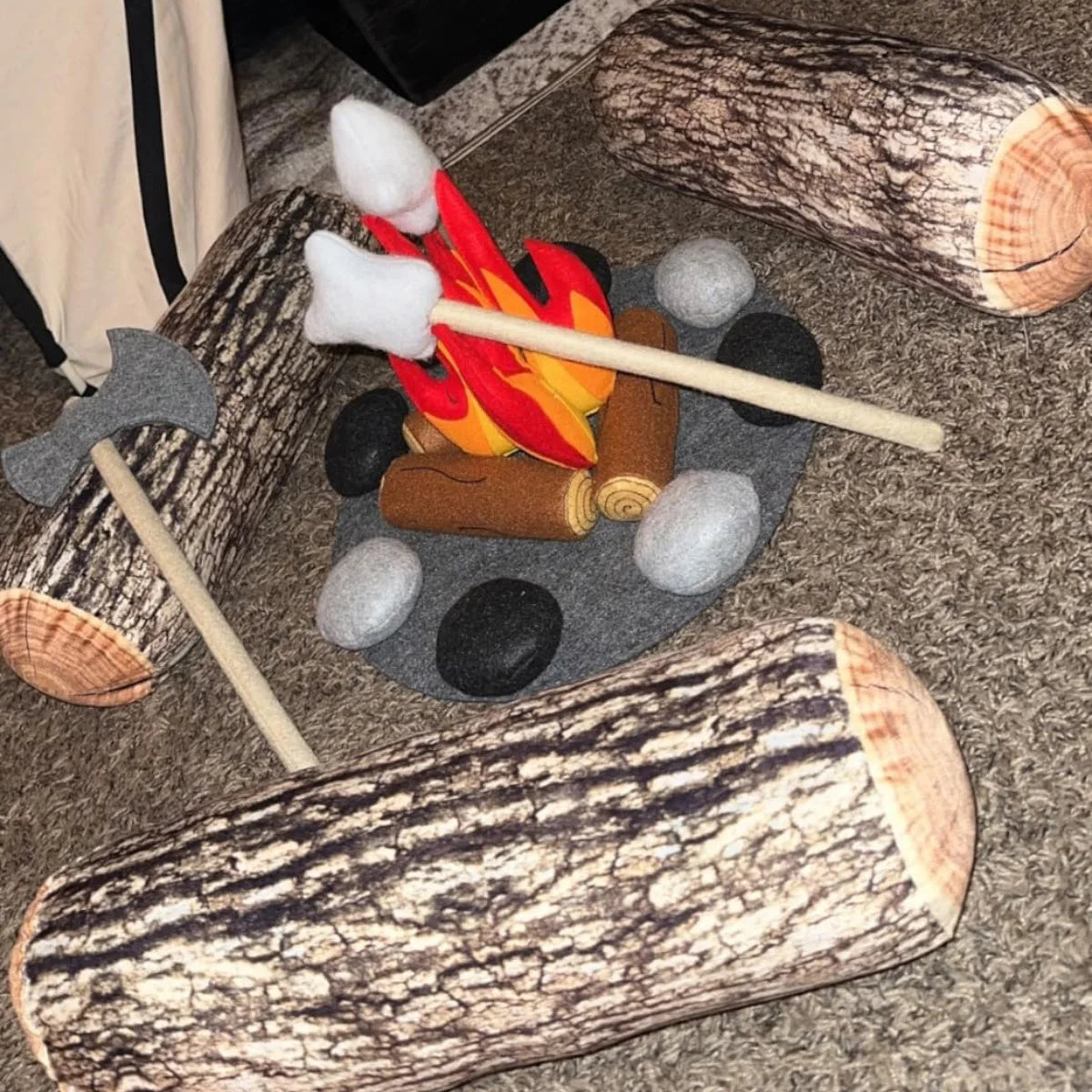 Dekoratives Rundes Holz Optik Kissen | Bequemes Holzstamm-Kissen | Zuhause, Sofa, Schlafzimmer & Wohnzimmer Dekoration Kaufschwan®