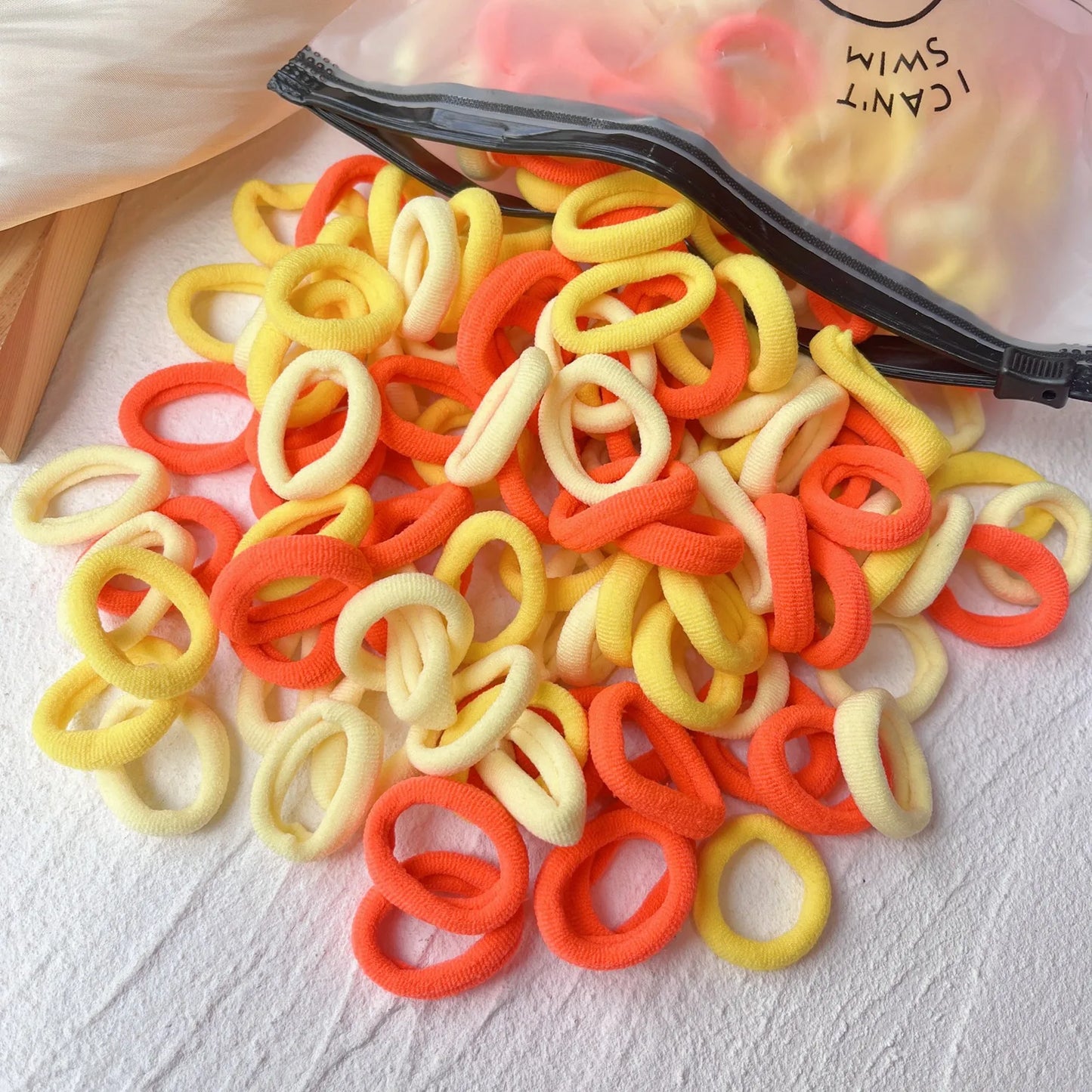20/50 Stück Elastische Haargummis für Kinder | Bunte Süße Scrunchies & Haargummis für Mädchen & Babys | Weiche Haar-Accessoires