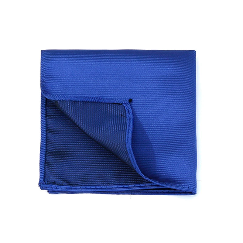 Klassisches Herren Einstecktuch – Mehrfarbig, Einfarbig & Gestreift, Elegantes Business-Accessoire für Anzüge Kaufschwan® Königsblau