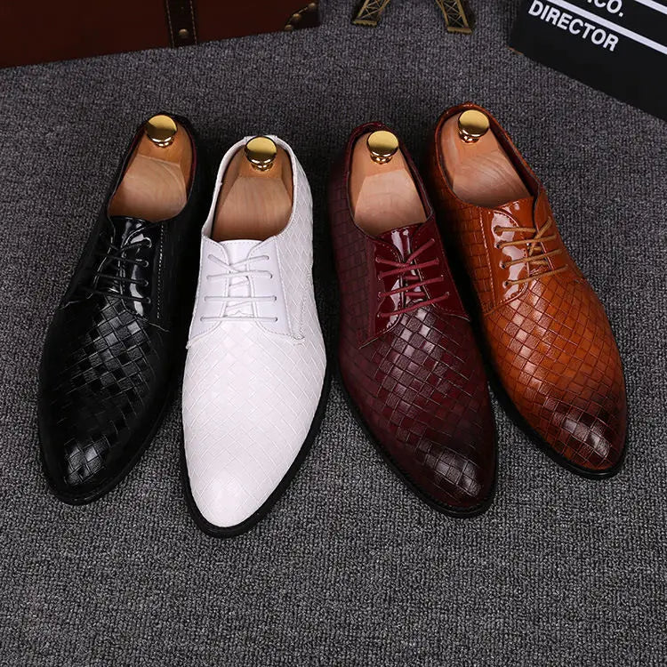 Herren Schnürschuhe Herbst/Winter – Elegante Spitzleder-Businessschuhe | Formelle Schuhe für Büro, Party & Feier zum Günstigen Preis Kaufschwan®