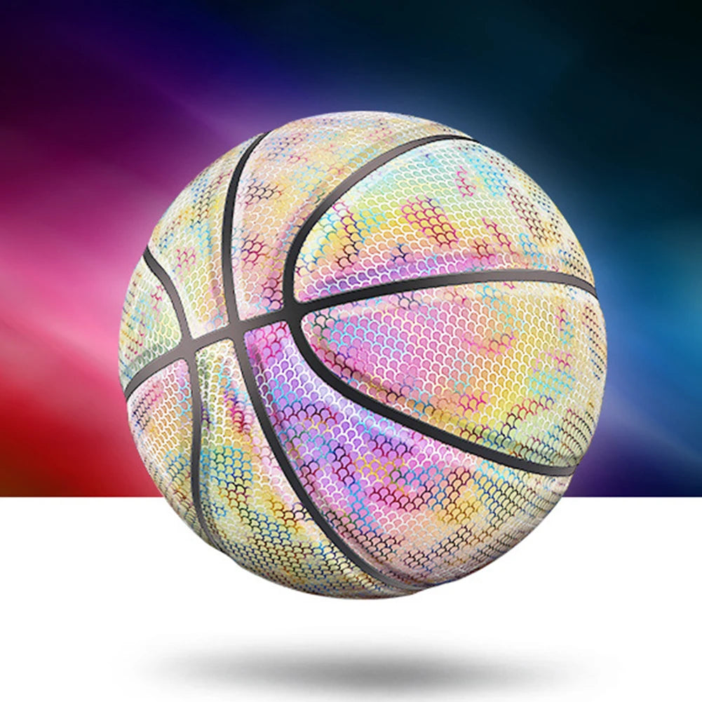 Reflektierender Leucht-Basketball – Holografischer Glühender Basketball für Training & Nachtspiele Kaufschwan®