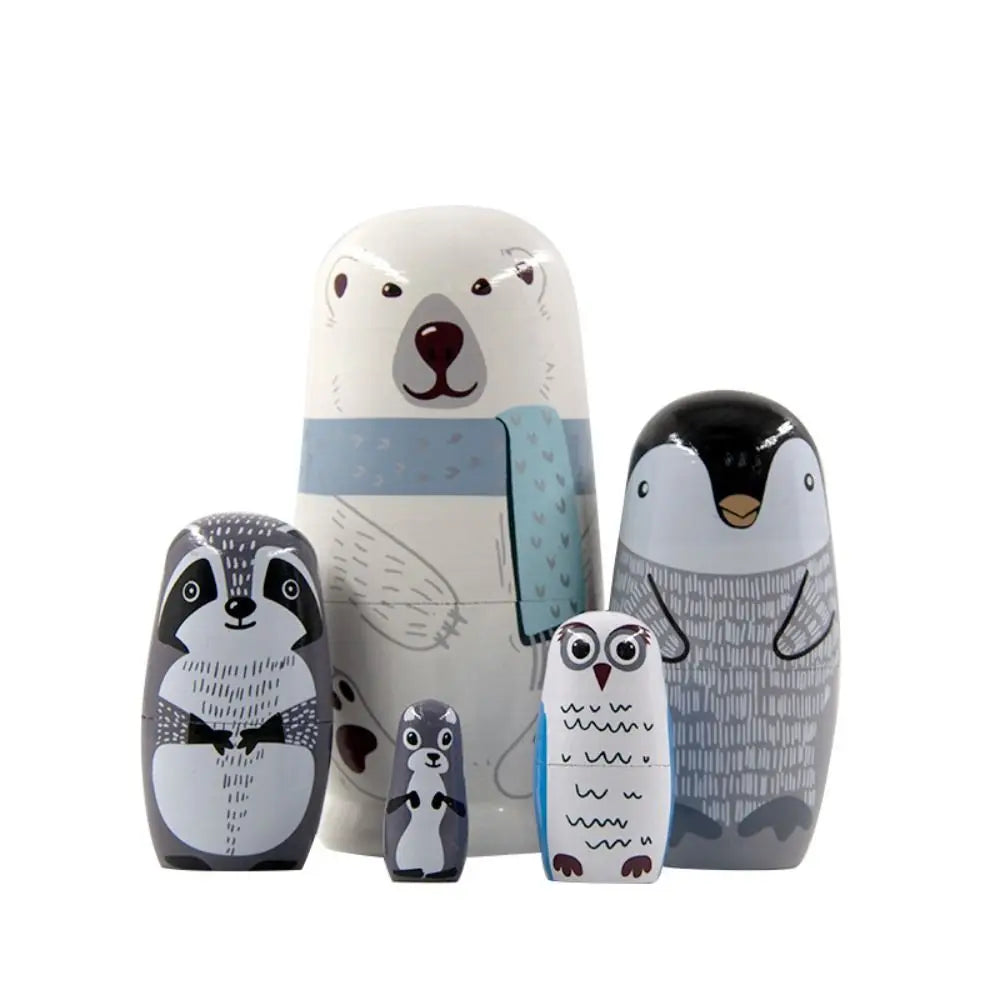 Holz-Matrjoschka – Russische Nestpuppen Set | Dekoration & Spielzeug Geschenk für Kinder