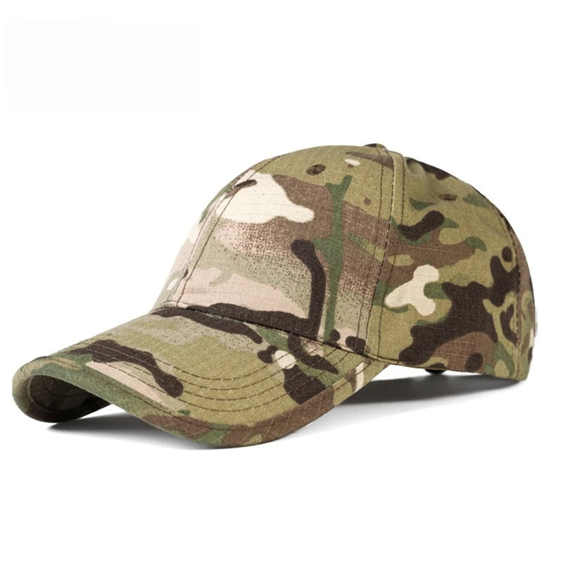Outdoor Sport Camouflage Baseballkappe | Herren Radfahren Sonnenhut | Casual Vielseitige Schirmmütze Kaufschwan® Grün und Weiß