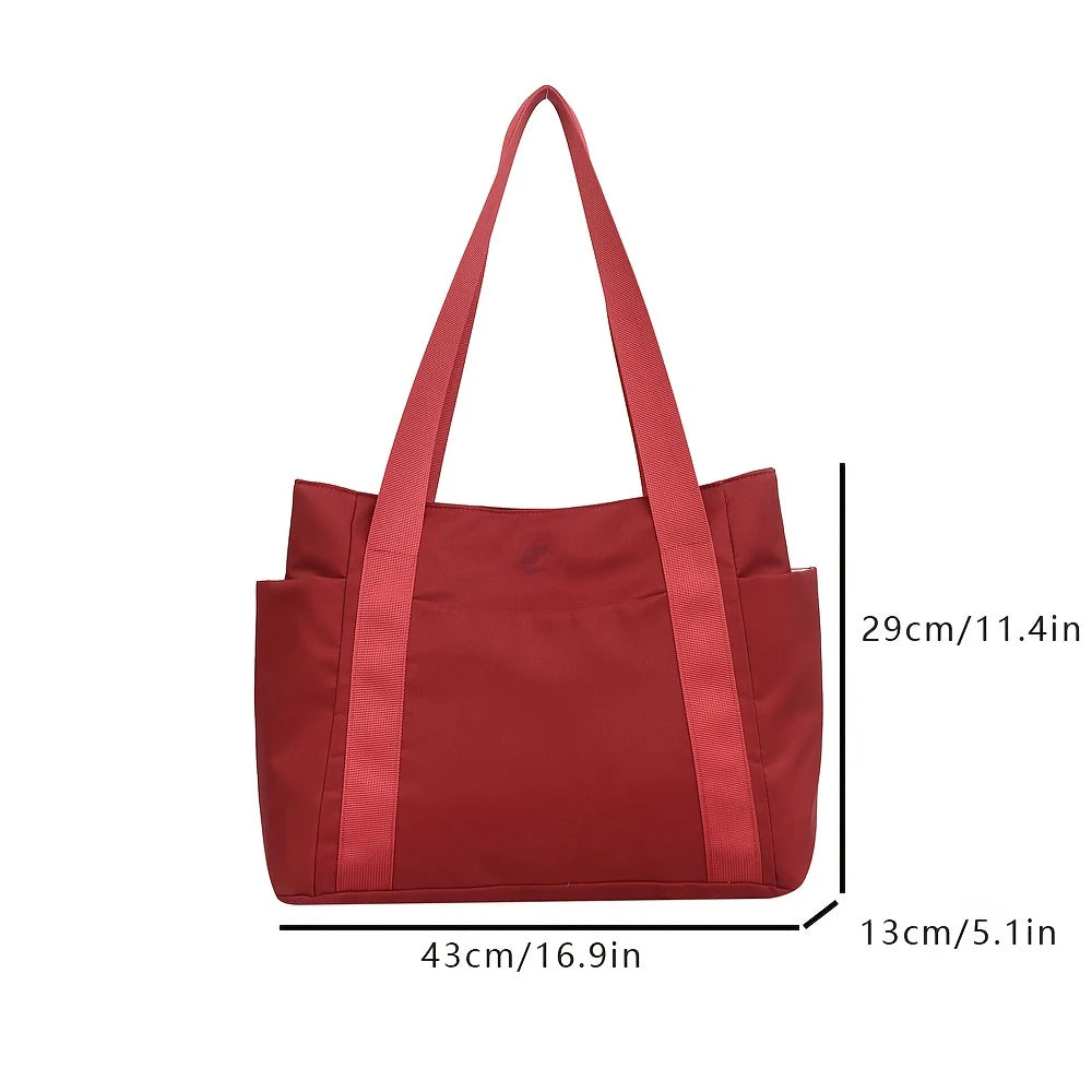 Große Kapazität Casual Tote Bag für Damen – Leichte Oxford Stoff Schultertasche | Trendige Handtasche für Arbeit & Alltag Kaufschwan®