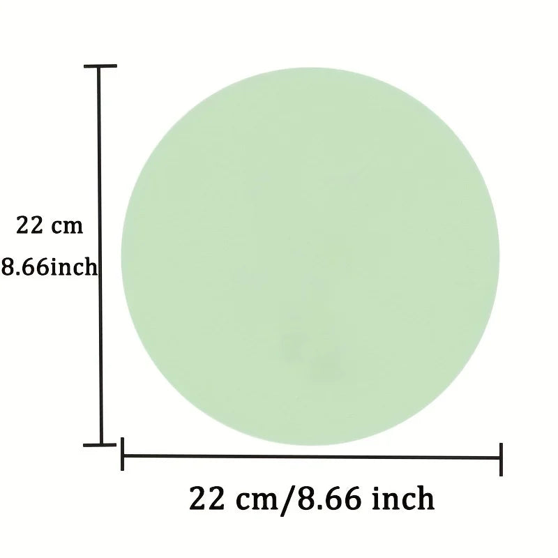 Rundes Einfarbiges Mauspad – Rutschfestes Leder Gaming Mauspad für Laptop und Büro Kaufschwan®