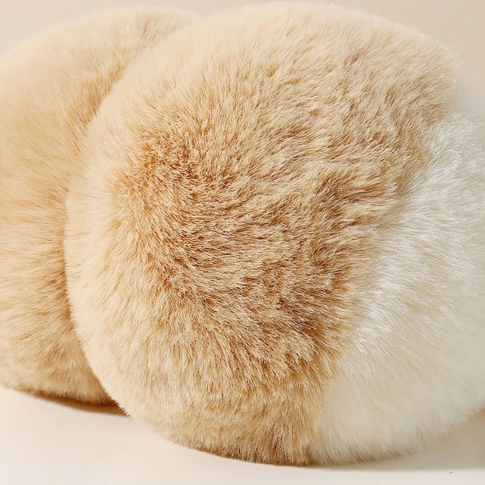 Modische Kunstfell Ohrwärmer in Bonbonfarben – Dicke Faltbare Plüsch Ohrklappen | Weiche Winter Accessoires für Damen & Mädchen Kaufschwan®