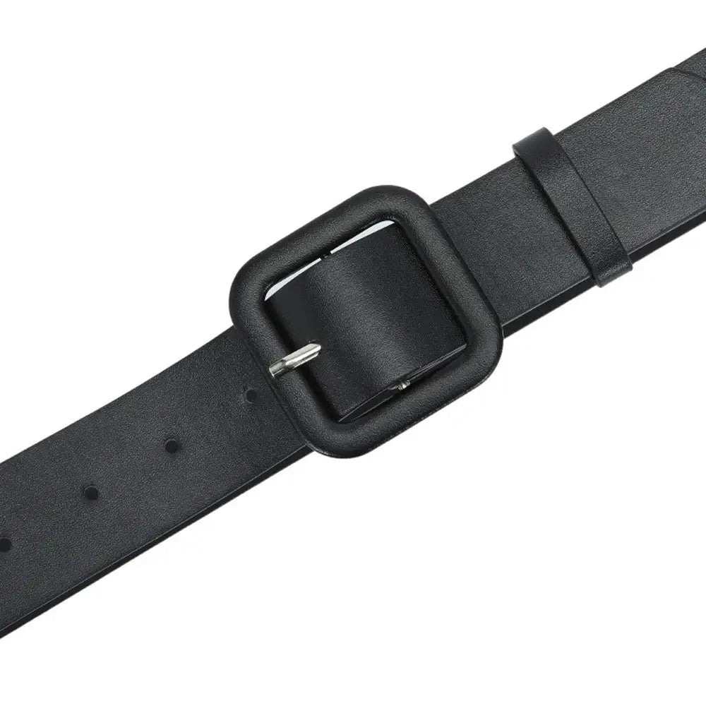 Modischer Damen Gürtel – Schlicht & Bunt | Vintage Gürtel mit Quadratischer Schnalle aus PU-Leder für Kleider & Jeans