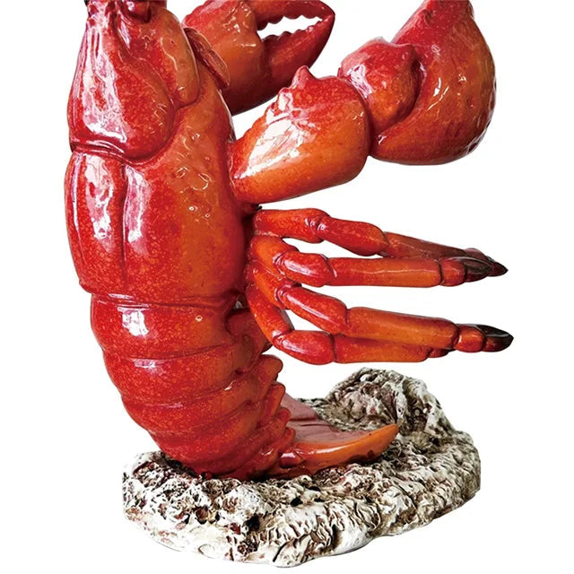 Hummer Weinflaschenhalter – Harz Langusten Flaschenständer | Maritime Küchen- & Bar Dekoration | Meeres-Themen Ornament