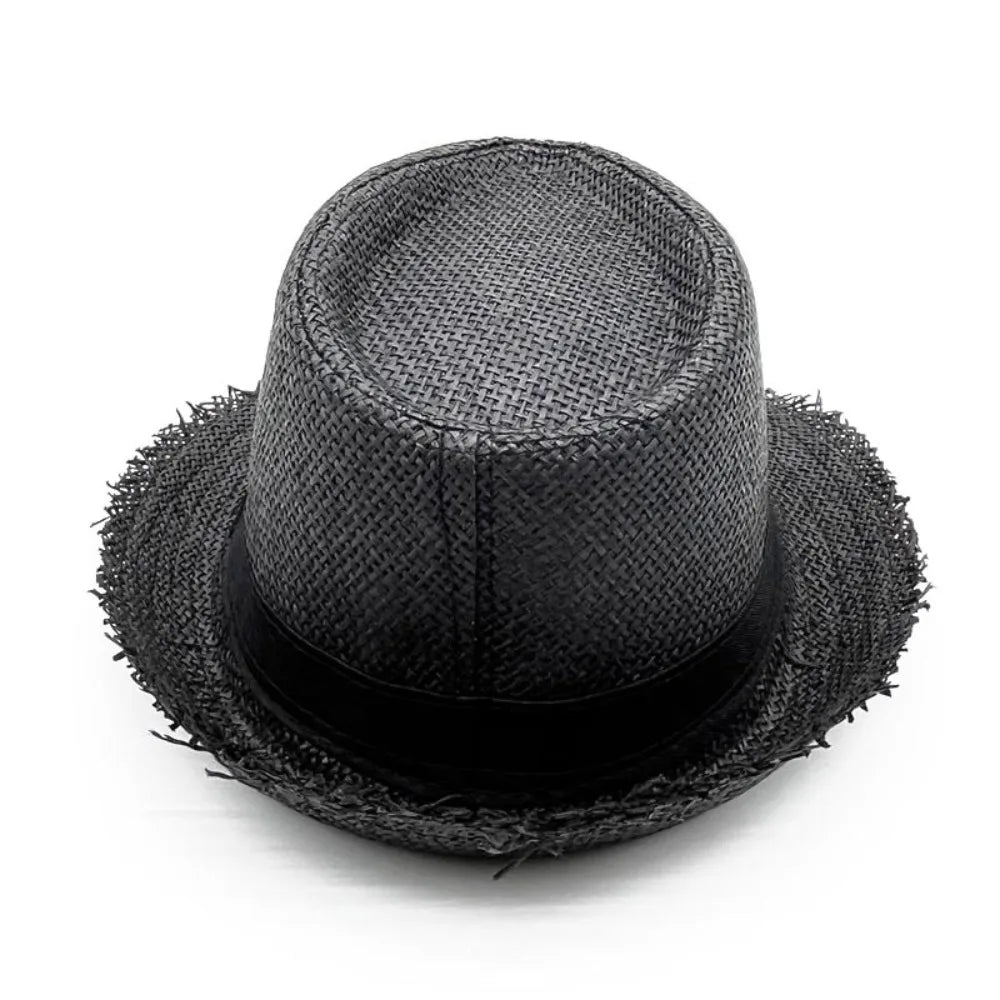 Strohhut für Damen & Herren – Atmungsaktiver Cowboy Sonnenhut mit breiter Krempe, Sommer Beach Jazz Cap Kaufschwan®
