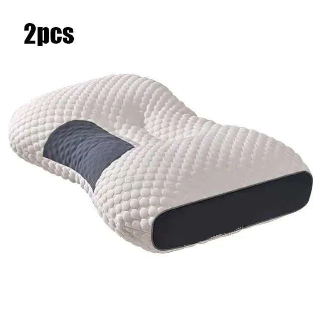 Schlafkissen Set – Weiche Elastische Nackenkissen mit Anti-Einsink Funktion | Bequemes Schlafkissen für Nackenstütze Kaufschwan® 2 Stück